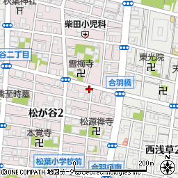 東京都台東区松が谷2丁目27-11周辺の地図