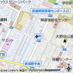 ミニストップ武蔵野緑町店周辺の地図