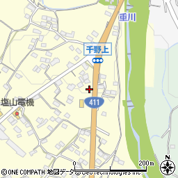 山梨県甲州市塩山千野417-2周辺の地図