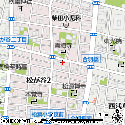 東京都台東区松が谷2丁目27-10周辺の地図