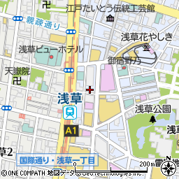 株式会社大番　浅草店周辺の地図