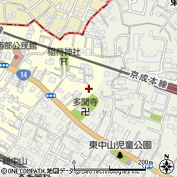 千葉県船橋市本中山1丁目2-8周辺の地図