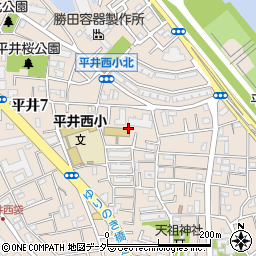 東京都江戸川区平井7丁目21周辺の地図
