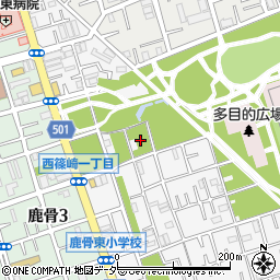 東京都江戸川区西篠崎1丁目13周辺の地図