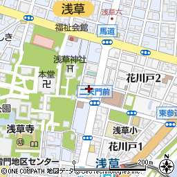 東京都台東区浅草2丁目34周辺の地図