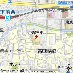 東京都新宿区高田馬場3丁目18周辺の地図