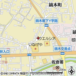 千葉県佐倉市鏑木町394-1周辺の地図