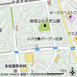 レクセルガーデン志津五番館周辺の地図