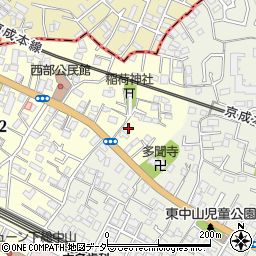 千葉県船橋市本中山1丁目1-14周辺の地図