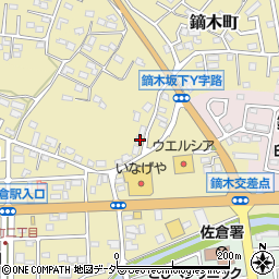 千葉県佐倉市鏑木町52周辺の地図