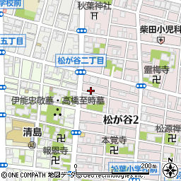東京都台東区松が谷2丁目30-3周辺の地図
