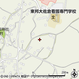千葉県佐倉市下志津周辺の地図