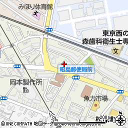昭島市役所　松原町高齢者福祉センター周辺の地図