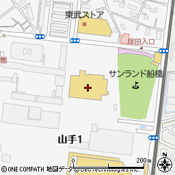 ケーヨーデイツー新船橋店周辺の地図