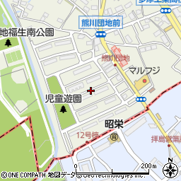 都公社熊川住宅周辺の地図
