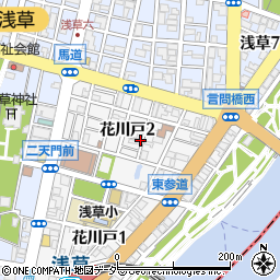 東京都台東区花川戸2丁目周辺の地図