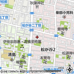 東京都台東区松が谷2丁目30周辺の地図