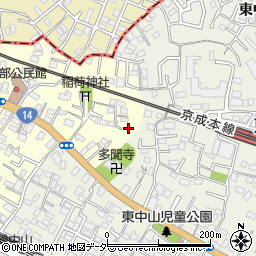 千葉県船橋市本中山1丁目2周辺の地図