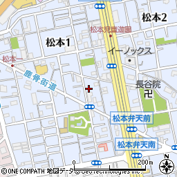 東京都江戸川区松本1丁目14-3周辺の地図