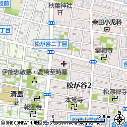 東京都台東区松が谷2丁目30-10周辺の地図