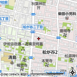東京都台東区松が谷2丁目30-9周辺の地図