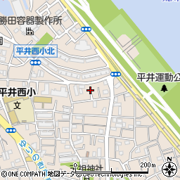 東京都江戸川区平井7丁目32周辺の地図