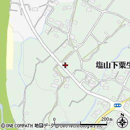 山梨県甲州市塩山下粟生野383周辺の地図