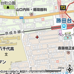 エーパーク勝田台駅前駐車場周辺の地図