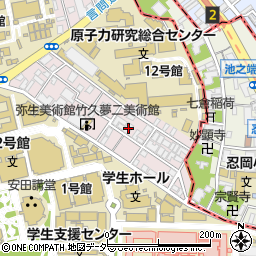 東京都文京区弥生2丁目9-3周辺の地図