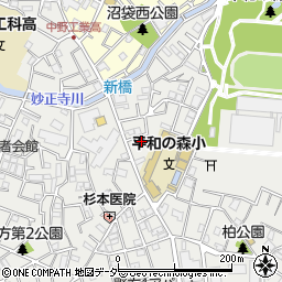 東京都中野区新井3丁目31-6周辺の地図