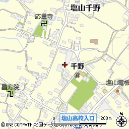 山梨県甲州市塩山千野3698-1周辺の地図