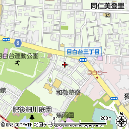 東京都文京区目白台1丁目22周辺の地図