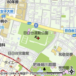 東京都文京区目白台1丁目20周辺の地図