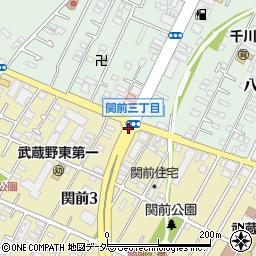関前三周辺の地図