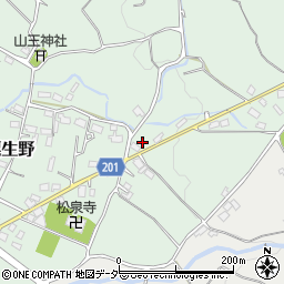 山梨県甲州市塩山下粟生野1407周辺の地図