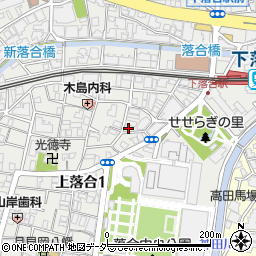 東京都新宿区上落合1丁目12-7周辺の地図
