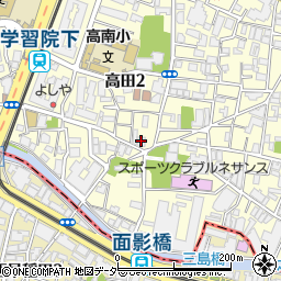 ルーブル西早稲田弐番館周辺の地図