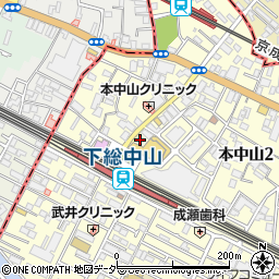 みずほ銀行下総中山駅前 ＡＴＭ周辺の地図
