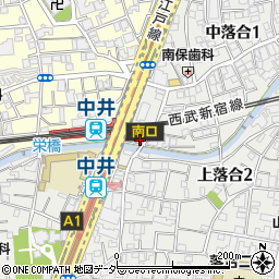 日高屋 中井駅前店周辺の地図