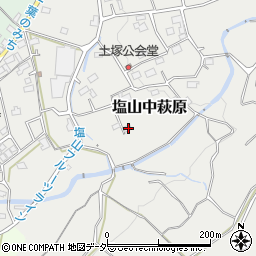 山梨県甲州市塩山中萩原2720-1周辺の地図