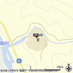 関市立板取小学校周辺の地図