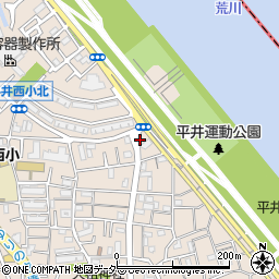 中川児童公園トイレ周辺の地図