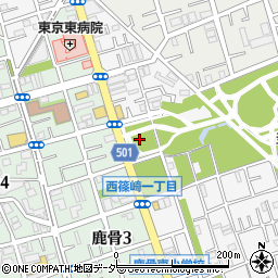 東京都江戸川区西篠崎1丁目4周辺の地図