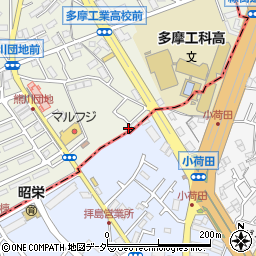 東京都福生市熊川165-14周辺の地図