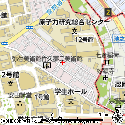 東京都文京区弥生2丁目9-6周辺の地図