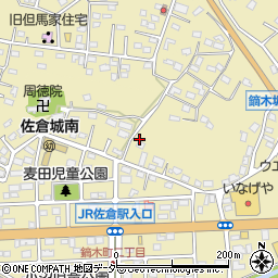 千葉県佐倉市鏑木町43周辺の地図