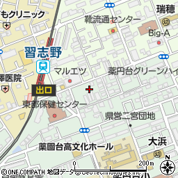タイムズ習志野駅前駐車場周辺の地図