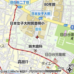 東京都文京区目白台1丁目周辺の地図