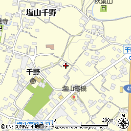 山梨県甲州市塩山千野625周辺の地図