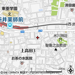 ＴＳＣ新井薬師寮周辺の地図